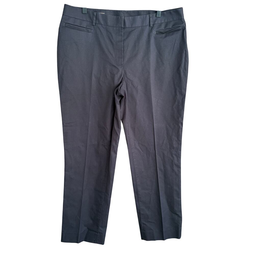 Brooks Brothers Natalie Chino Pants 14 Navy Blue Crop Ankle Trousers Career prep